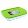 Pyrex Cook And Store Large Rectangular Roaster Dish With Airtight Lid 40x27cm (4.5L) Green