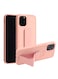 Generic Shockproof PC TPU Protective Case With Wristband Holder For Apple iPhone 12/12 Pro 6.1inch Pink