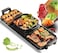 3 in 1 Smokeless Nonstick Electric BBQ Roasting Pans, Hot Pot, Smokeless Non-Stick Indoor 2 in 1 Electric BBQ Grill,  Multi-functional Shabu Hot Pot, Electric Barbecue Oven Family Parties