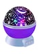 Generic - Star And Moon Rotating Projector Night Lamp Purple/Black/White 13X13X14.5Centimeter