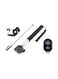 Generic - Extendable Handheld Selfie Stick With Bluetooth Shutter For Smartphone Black/Silver