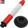 RACO Traffic Safety Plastic Delineator Post, Red   76CM Flexible Warning Post with Demountable Base   Road Safety Bollard