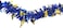 Party Time 1pc 2meters Blue &amp; Gold Shiny Christmas Tinsel Garland For Christmas Hanging Decoration, Christmas Tree Decorations Party Supplies - New Year Decorations