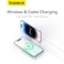 Baseus 5000 mAh Battery Pack For Magsafe 5000mAh Wireless Portable Charger PD 20W Fast Charging With Stand And USB C On The Side Magnetic Power Bank For iPhone 15 14 13 12 Pro Pro Max Plus Mint Blue