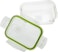 Royalford Brs Glass Rectangular 2Pc Airtight Container 600mlransparent Lids - Bpa Free - For Home Kitchen Or Restaurant