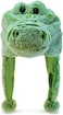 Puzzled Dollibu Green Alligator Plush Hat, Super Soft Warm With Ear Flaps, Funny Party Crazy Hat, Stuffed Animal Gator Halloween Costume Toy Cozy Fleece Winter For Kids &amp; Teens One Size