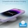 Remson Mag-X Magnetic Hybrid Protective Silicone Case Military Grade Protection For iPhone 14 Pro (Purple)
