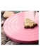 Generic Plastic Rotating Cake Turntable Stand Pink 14cm