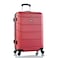 هيس حقيبة سفرصلبة مع 4 عجلات لون أحمر 66 سنتميتر