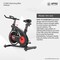 H PRO Magnetic Resistance Indoor Cycling Bike, Belt Drive Stationary Bike, With LCD Monitor &amp; Comfortable Seat Cushion, Exercise Bike For Home Cardio Workout, 10 Kg Flywheel