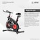 H PRO Magnetic Resistance Indoor Cycling Bike, Belt Drive Stationary Bike, With LCD Monitor &amp; Comfortable Seat Cushion, Exercise Bike For Home Cardio Workout, 10 Kg Flywheel