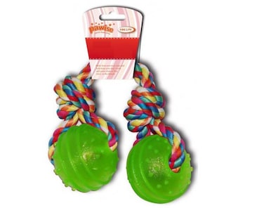 Pawise - TPR 2 Balls With rope