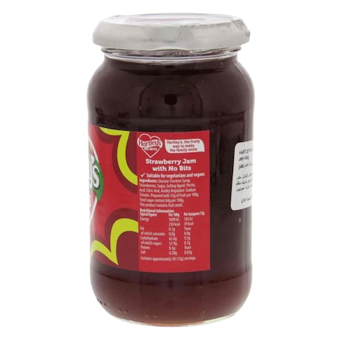Hartley&#39;s No Bits Seedless Strawberry Jam 300g