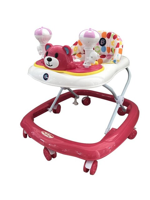 اشتري Lovely Baby Foldable Kids Walker LB 571 with Adjustable Height, Music  Toys, Rotating Wheels, Foldable Safe Activity Walker for Toddlers, Small Infant Boy Girl 6-18 months - Pink في الامارات