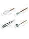 10-Piece Cooking Utensils Kitchen Set Green/Brown