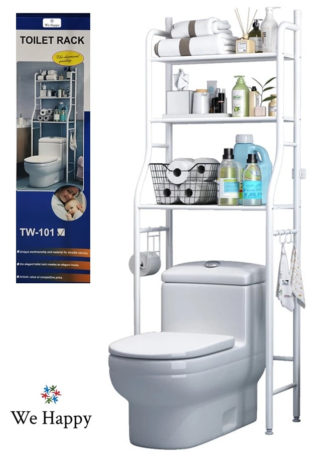 Buy 3 Layer Toilet Rack Organizer Over Commode Easy To Assemble High ...