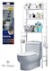 3 Layer Toilet Rack Organizer Over Commode Easy To Assemble High Capacity Bathroom Space Saving Storage Shelf