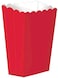 Party Time 6-Pieces 14x6x4cm Red Paper Popcorn Box Treat Box Popcorn Snack Boxes For Birthday Wedding Baby Shower- Party Supplies