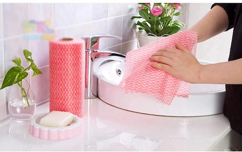 4Pcs Cleaning Towel Kitchen Cleaning Cloth Reusable Cleaning Cloth Cleaning Rag Roll