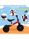 Sky-Touch 4 In 1 Kids Balance Bike Tricycles, For 1-4-Year-Old Toddlers, Trike With Adjustable Seat, Indoor Or Outdoor, Red