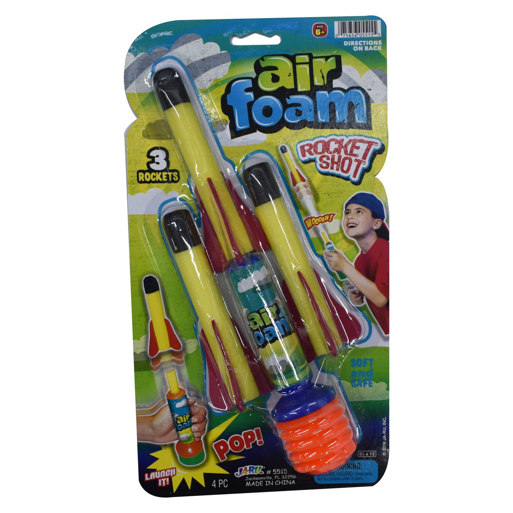 Buy Ja-Ru Air Foam Rocket Shot 5515 Multicolour Pack of 4 Online ...