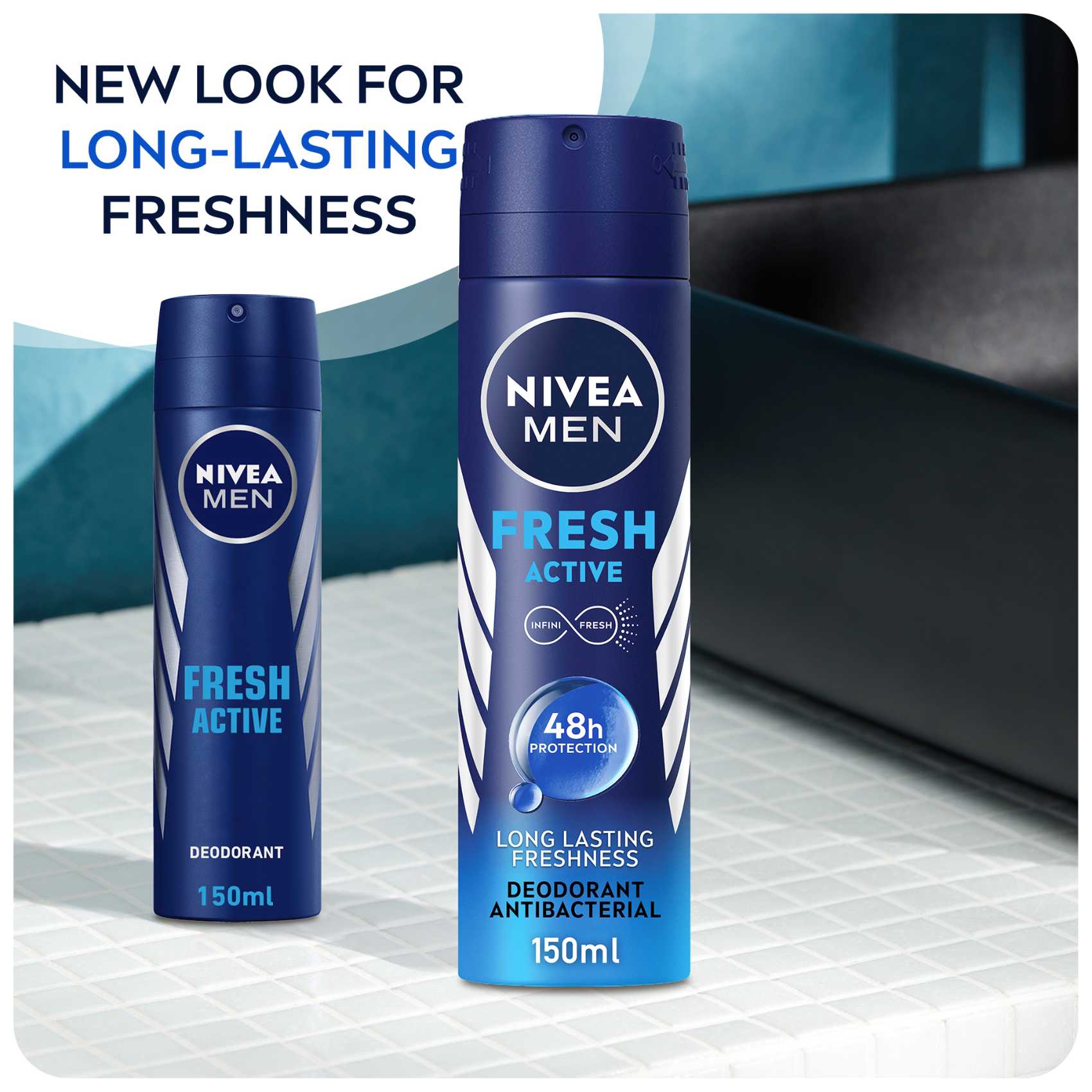 NIVEA MEN Antiperspirant Spray for Men Fresh Active Fresh Scent 150ml