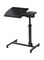 LANGRIA Laptop Stand Rolling Cart Black