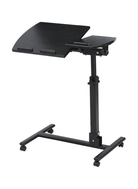 LANGRIA Laptop Stand Rolling Cart Black