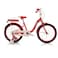 Mogoo Joy Kids Road Bike With Basket for 7-10 Years Old Girls, Adjustable Seat, Handbrake, Mudguards, Reflectors, Rear Seat, Gift for Kids, 20 Inch Bicycle With Training Wheels - Dark Pink