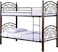 Karnak Wooden Steel Bunk Bed Double Decker Bunker Bed, Made Metal Steel &amp; Solid Wood Heavy Duty Guard Rails Sturdy For Home, Baby Home, Apartment Studio Room, Kb96