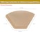 Coffee paper filter brown u101 100pcs
