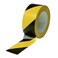 AL ARQAM Hazard Warning Tape   2" x 20 yards   Black and Yellow Adhesive Safety Tape, Caution Barricade Construction Tape for Dangerous Areas, Walls, Pipes   PVC Floor Marking Tape [Pack of 1]
