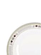 Delcasa Melamine Dinner Plate White/Brown 10X24X2.5Inch