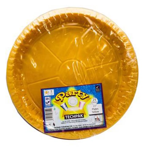 Techpak 11&quot;Plates S.Wrapped Yellow