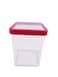 (pack of 3 pieces)- STORAGE CONTAINER 3P/SET color white and red