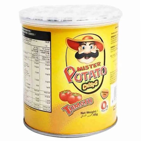 Mister Potato Chips Crisps Tomato Flavor Flavor 45 Gram