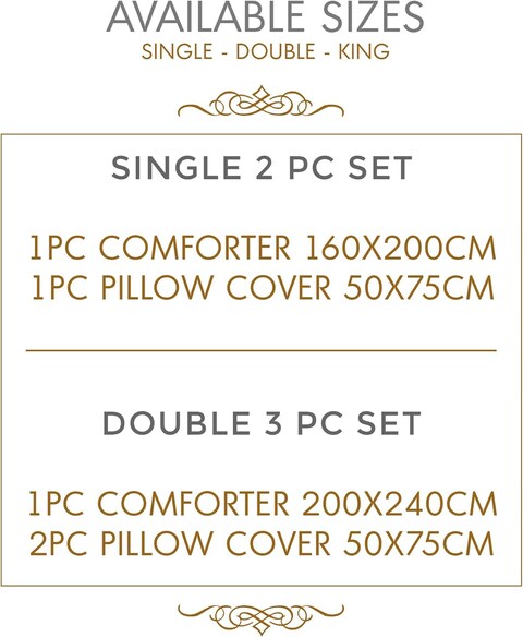 Hotel Linen Klub Reversible Swiss Dots Double Comforter 3 PC Set - Outer Fabric Poly Melange With Real Swiss Dots Pattern, Size: 200 x 240cm, Navy &amp; Light Grey