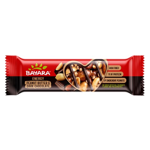 Bayara Peanut Butter And Dark Chocolate Energy Bar 40g