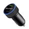 52W Dual port USB, Type C Fast Car Charger PD+Q 3.0 Compatible with iPhone 14/13/12/11 Pro/Plus/Max iPad mini, Huawei, Android Samsung S23 S22 Ultra and all other mobiles - Black