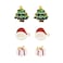 Aiwanto Cloth Brooch Pins for Christmas Santa Christmas Tree Pattern Cloth Brooch Clips