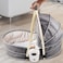 Teknum 6 - in - 1 Cozy Rocker Bassinet مع عجلات ومظلة وشبكة بعوضة - رمادي