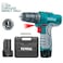 Premium Quality Cordless Drill with 2 Li-ion  Battery, 1 Bit, 1 Plastic Box. 12V / 50-60Hz / 1500rpm / 8-10mm -Model :TDLI12325-8