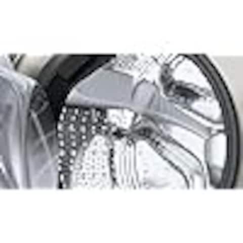 Bosch Series 8 Free-Standing Washing Machine, Front loader 10 kg , Home Connect-iService Remote, Remote Monitoring and Control, EcoSilence Drive, 1600 RPM, Silver inox, WGB2560XGC