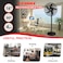 STARGOLD 18 Inch Rechargeable Oscillating Fan Table Fan Wall Fan Floor Fan Ceiling Fan With 4 SMD LED Light