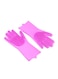 Generic Magic Silicone Gloves With Wash Scrubber Pink 170g