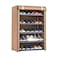 5-Layer Dustproof Large Size Non-Woven Fabric Shoes Rack Shoes Organizer Home Bedroom Dormitory Shoe Racks Shelf Cabinet - Gold