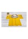 Princess 4-Piece Dobby Jacquard Placemat, Yellow 30X50cm
