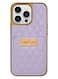 ONEGIF Design iPhone 14 Pro Case Premium Leather Case Cover with Card Slot Holder Purple