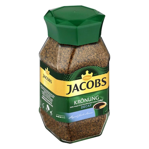Jacobs Kronung Decaf Instant Coffee 200g