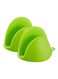 Generic 2-Pieces Kitchen Cooking Silicone Heat Resistant Oven Baking Glove Pot Tool Holder Green